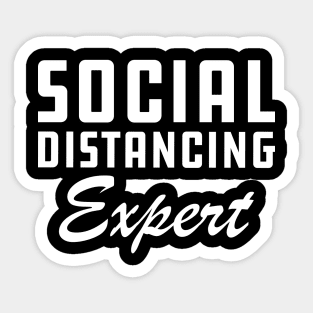 Social Distancing Expert Sticker